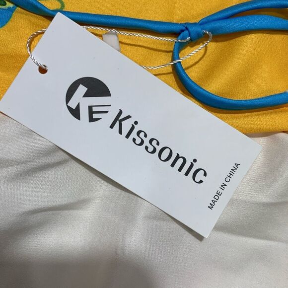 Kissonic Women's Size Small Paradise Retro‎ Outfit Set Pants Shirt Vacation NWOT - Picture 7 of 8